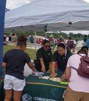 CCU booth table
